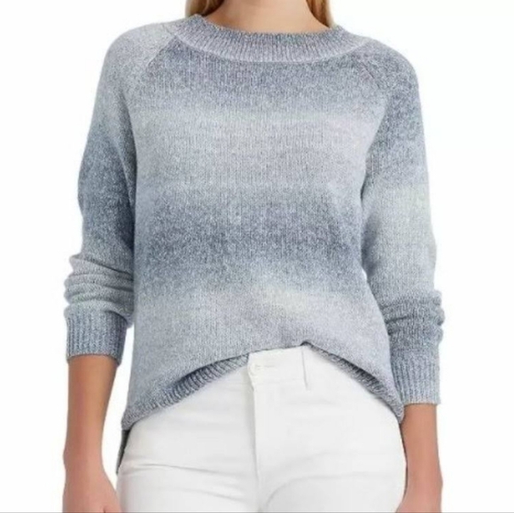 Chaps NWT XXL Blue Ombre Stripe Cozy Soft Sweater - Picture 1 of 8